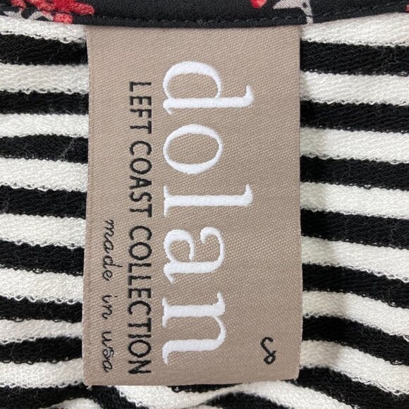 Anthropologie Dolan Left Coast V-Neck Striped Front Tie Dress Coquette Preppy S - Picture 6 of 8